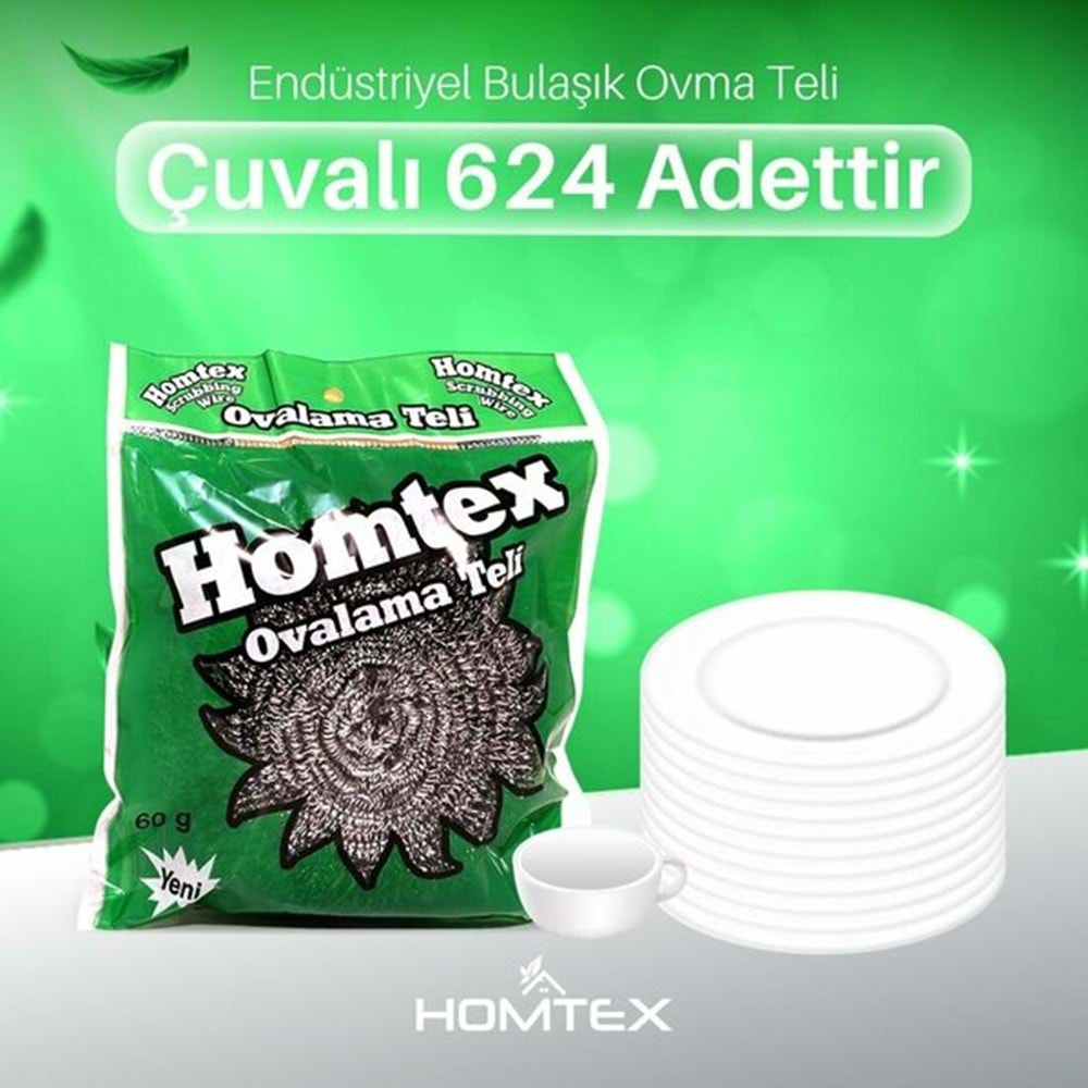 Homtex Bulaşık Teli Top 60gr 2174 5270