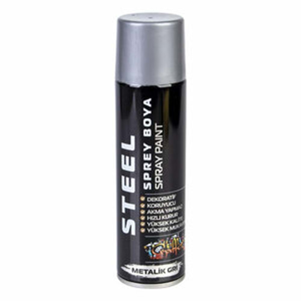 Steel Sprey Boya Gri 200ml