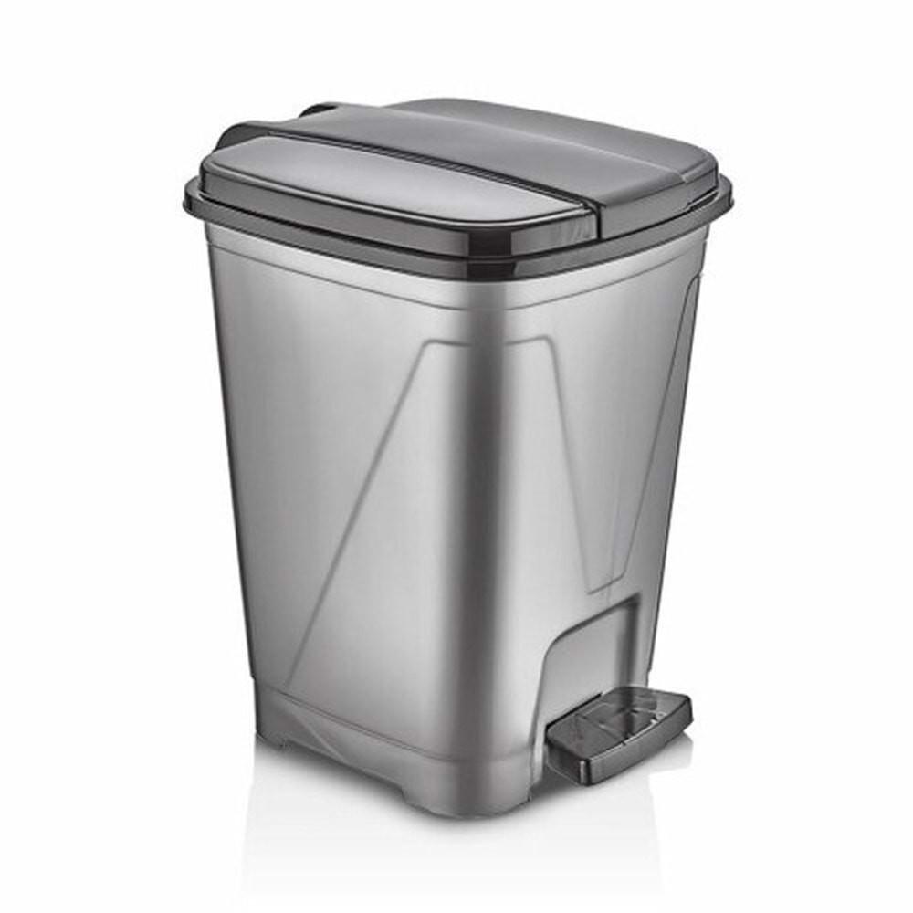 Merdem Çöp Kovası Pedallı Kare 18Lt No.3 MRD123 1232