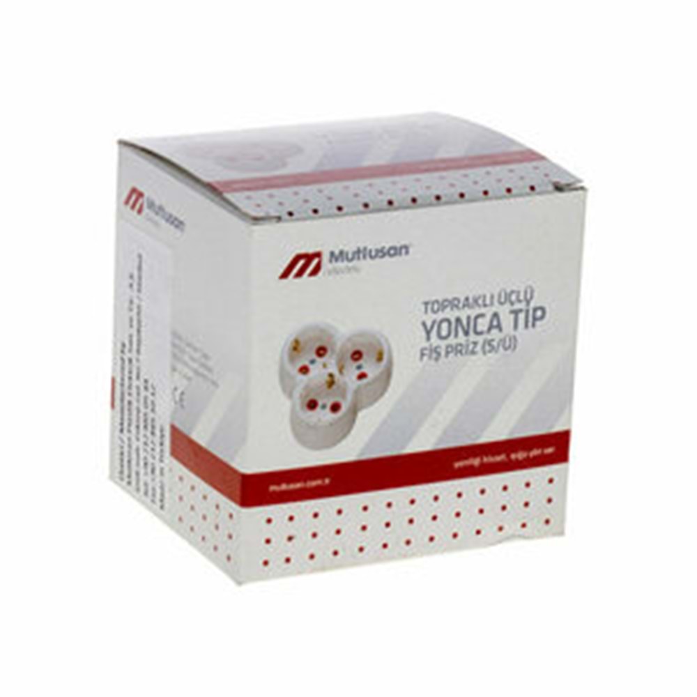 Mutlusan Golyat Üçlü Topraklı Yonca Tip Kutulu