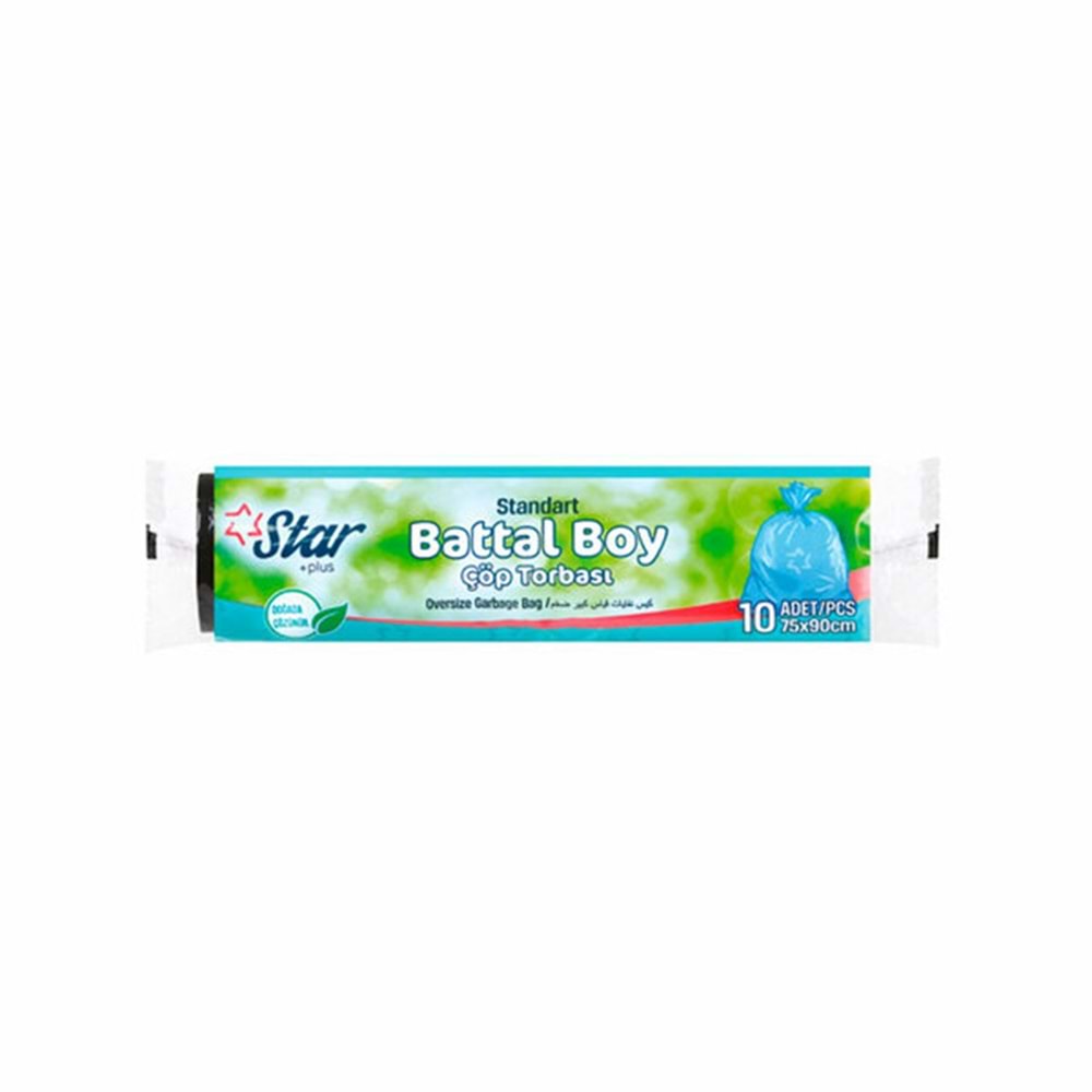 StarPlus ÇÖP TORBASI Çöp POŞETİ Standart Battal Boy Mavi Ebat 75X90 140Gr