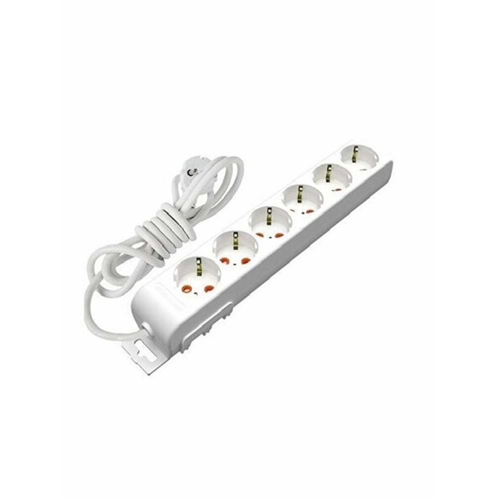 Mutlusan Ri-Tech Grup Priz Topraklı 6Lı 5mt