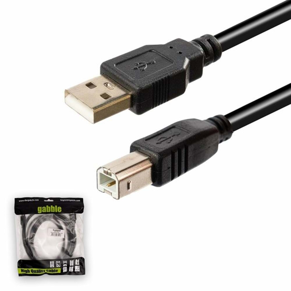 Gabble Yazıcı Kablosu 1.5 Mt USB 2.0 GAB-YK015 5106