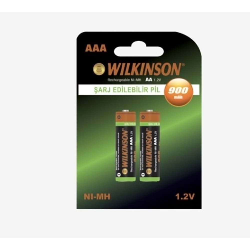 WİLKİNSON 600mAH SARJ EDILEBILIR AAA İNCE PİL 2 Lİ