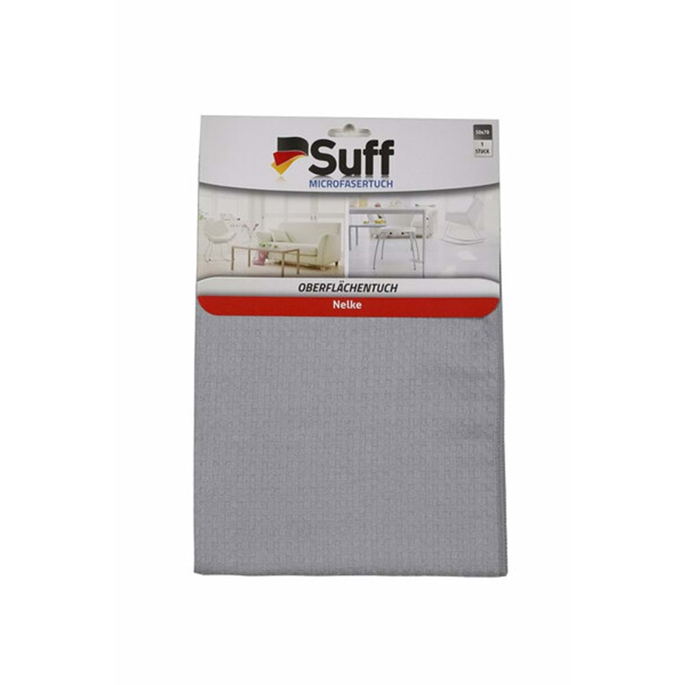 Suff Yüzey Temizleme Bezi Mikrofiber Karanfil (Nelke) Damalı 70x50 360Gr A05-7050-360D 1820