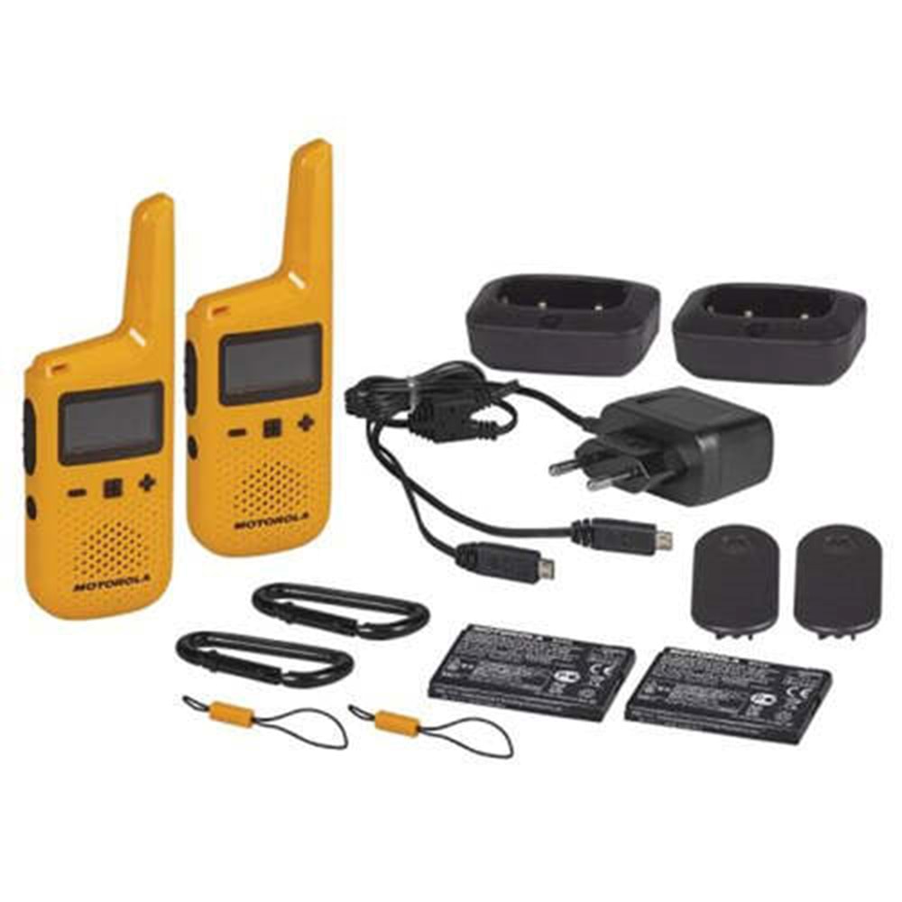 MOTOROLA T72 TELSİZ İKİLİ SET SARI
