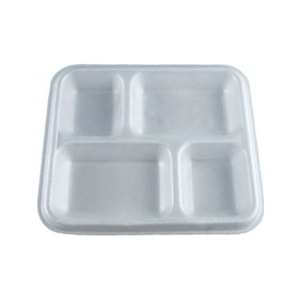 4 BÖLMELİ KÖPÜK TABLDOT TABAK 100 LÜ