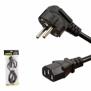 Gabble Bilgisayar Güç Kablosu 1.5 Mt GAB-PPK015 5537 POWER KABLO