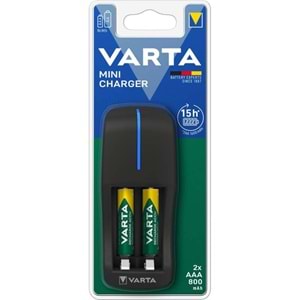 VARTA MİNİ ŞARJ ALETİ 2*800 PİL HEDİYELİ AAA