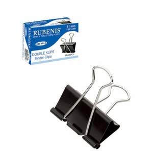 Rubenis Double Klips 41mm kıskaç 12 ADET