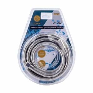 Tudor Duş Hortumu Flex Çelik Örgülü Blisterli 150Cm TDR-222 2227