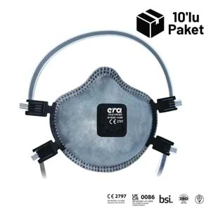 Era 7110 AC FFP2 V NR D Ventilli Aktif Karbon Maske 10'lu Paket