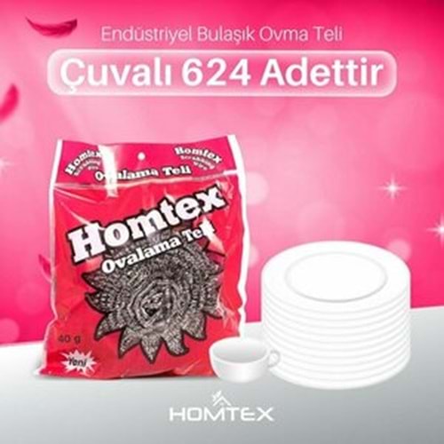 Homtex Bulaşık Teli Top 40gr 2198