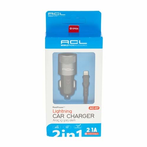 Acl Araç Şarj Aleti Lightning 5W 1.6A DC AC-07 2218
