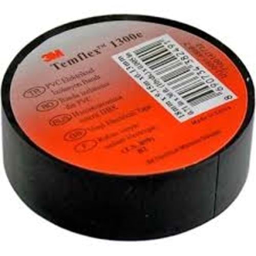 3M BANT SIYAH İZOLE 18MM