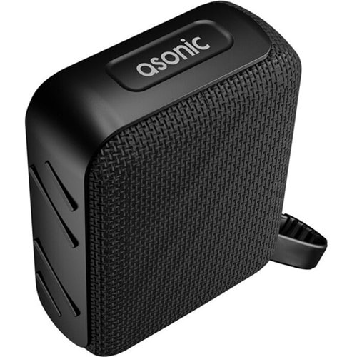 Asonic AS-03 Siyah USB-TF-TWS-Bluetooth Destekli 5W 1200mAh Type-C Speaker hoparlör