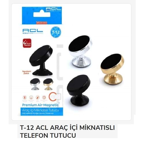Acl Araç Telefon Tutucu Mıknatıslı T12 4943