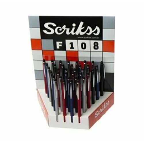 Scrikss Tükenmez Kalem Siyah F108