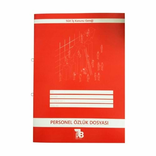 Turuncu Beyaz Personel Özlük Dosyası Kırmızı 7496