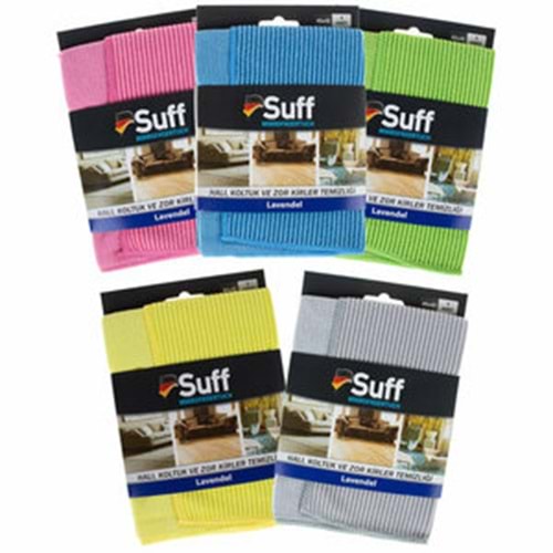 Suff Temizlik Bezi Mikrofiber Halı,Koltuk ve Zor Kirler Lavanta (Lavendel) 40x40 320Gr A06-4040-320ZD 1493