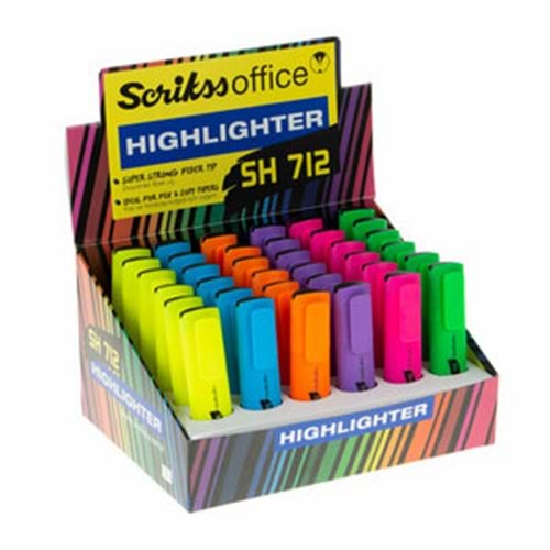 Scrikss Fosforlu Kalem Canlı Renkler Sh712 PEMBE