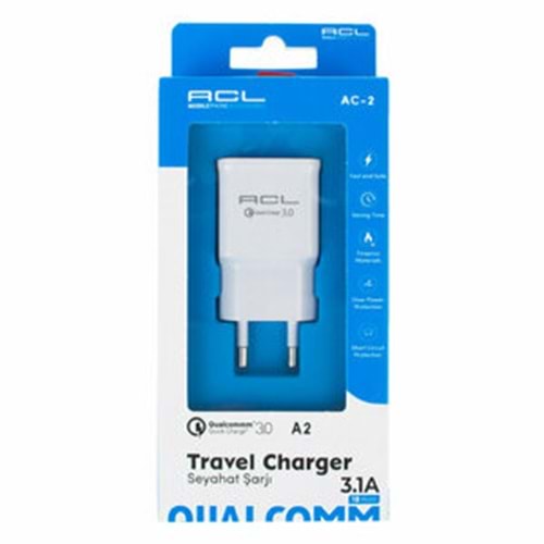 Acl Şarj Başlık Qualcommm Quick Charge 3.1A 18W Q3 3A A2 8408