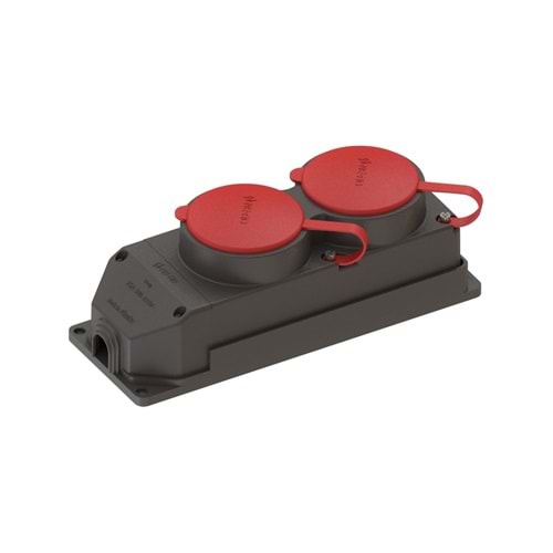 3X25A Kauçuk Ikili Grup Priz 380 V